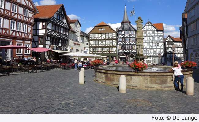 Stadtzentrum der mittelalterlichen Dom- und Kaiserstadt Fritzlar ca. 14 km entfernt vom Hotel Landhotel Kern in Bad Zwesten